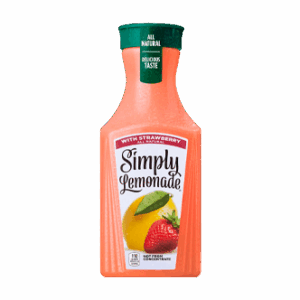 Simply Lemonade with Strawberry, 52 Fl Oz Bottle