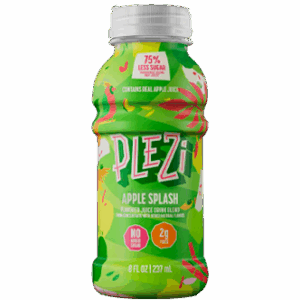 PLEZi Flavored Kids Juice Drink - Apple Splash Fruit Juice Drink Blend